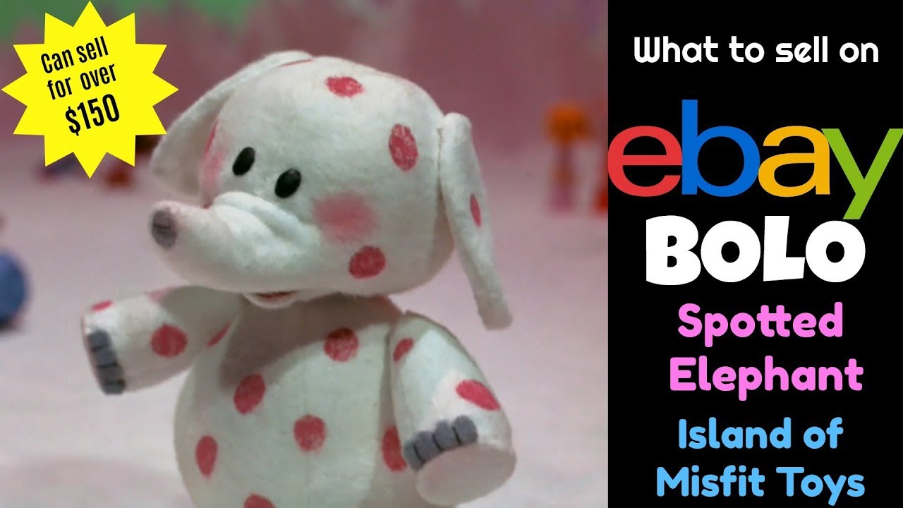 eBay BOLO: Spotted Elephant from Island of Misfit Toys - YouTube.