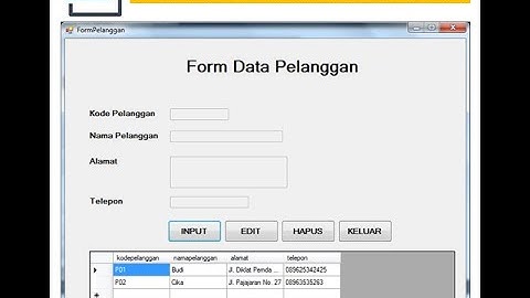 Membuat Scipt Tombol Hapus & Keluar pada VB Net 2010