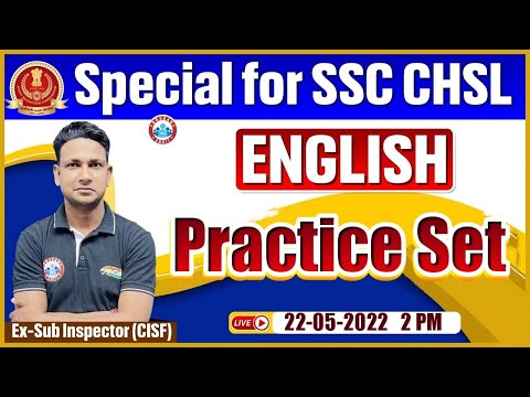 SSC CHSL English | English For SSC CHSL | CHSL English Practice Set | SSC MTS English Classes