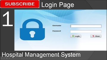 1. Hospital Management System in java - Login Page (JFrame, Mysql Database, Netbeans IDE)