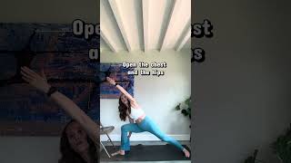 Side Angle Pose: Advanced ➡️ Beginner (Chair Option Included) #yogaforbeginners #sideanglepose