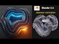 Blender 3.6 tutorial - abstract wave animation | using geometry nodes in blender