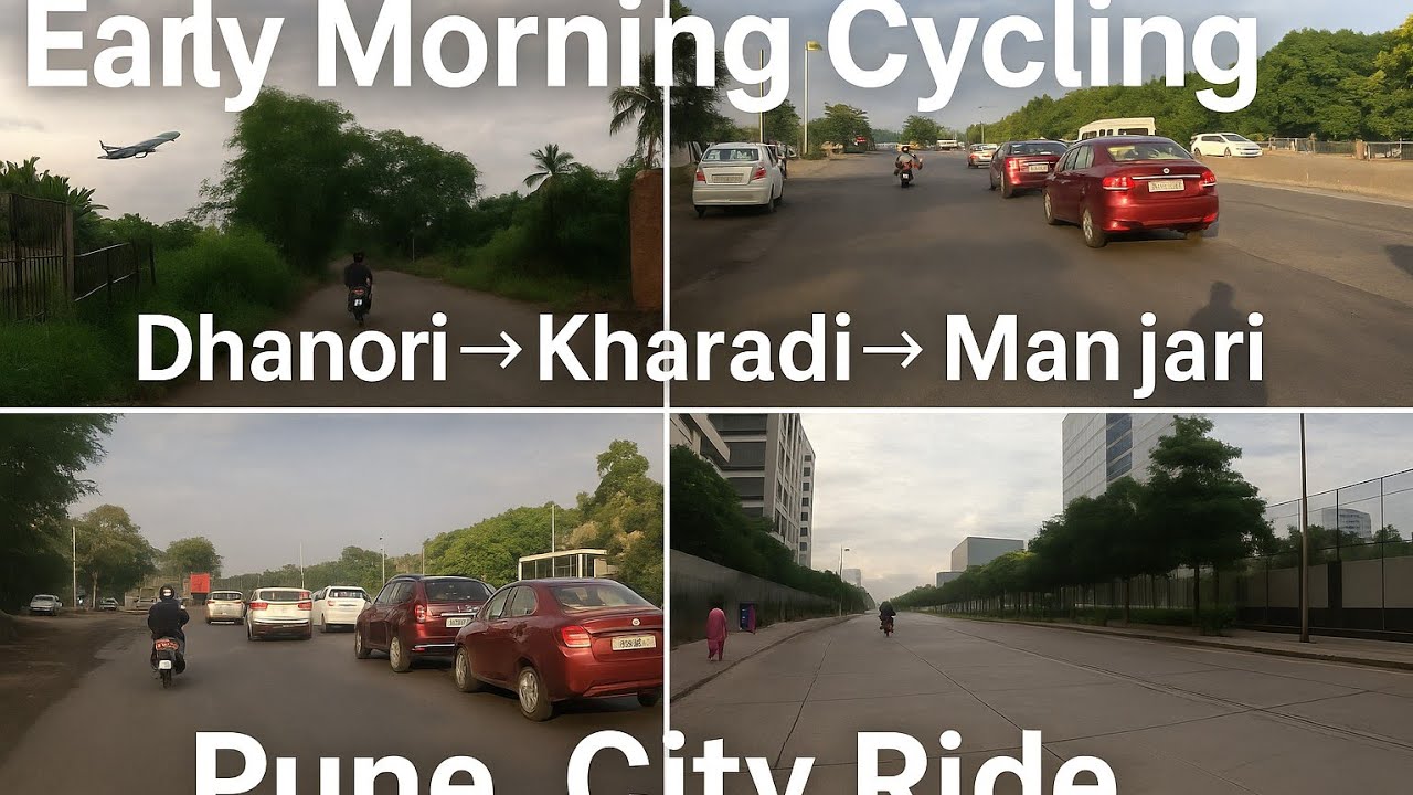 Dhanori to Kharadi via Wagholi Forest Road & VTP Godrej Manjari Township| Early Morning Pune Cycling