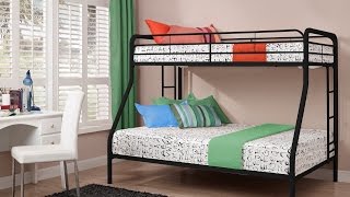 The DHP Twin over Full Metal Bunk Bed is elegant and functional making it a perfect addition to any room. It comes with 