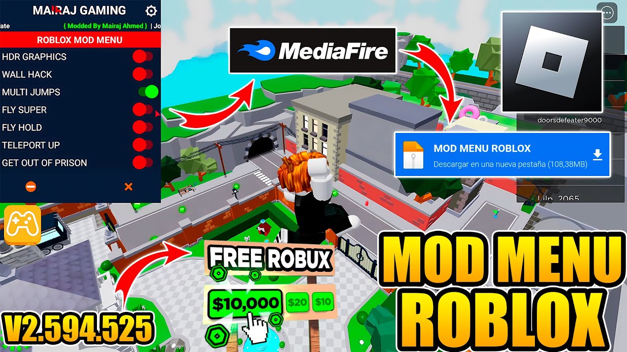 😱 (MOD MENU) 😱 ULTIMA VERSION ROBLOX ACTUALIZADO/ROBUX INFINITOS/FLY/MULTI  JUMP /KEVIN MIS JUEGOS 🎅🎄 