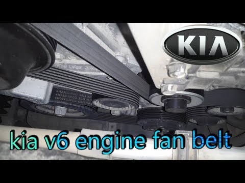 kia-v6-engine-fan-belt-|-how-to-change-kia-v6-fan-belt-|-how-to-remove-fan-belt