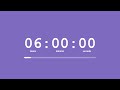 6 Hour Timer Purple Screen Countdown Purple Aura Without Music Focus 
