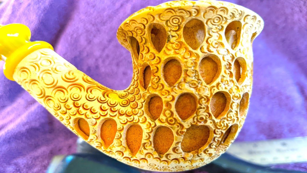 Meerschaum Pipes Hand Carved - Grumman Style