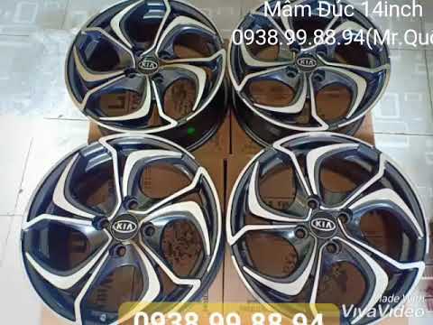 Video Mâm Đúc 14inch lắp các dòng Hyundai i10, Chevrolet... - youtube