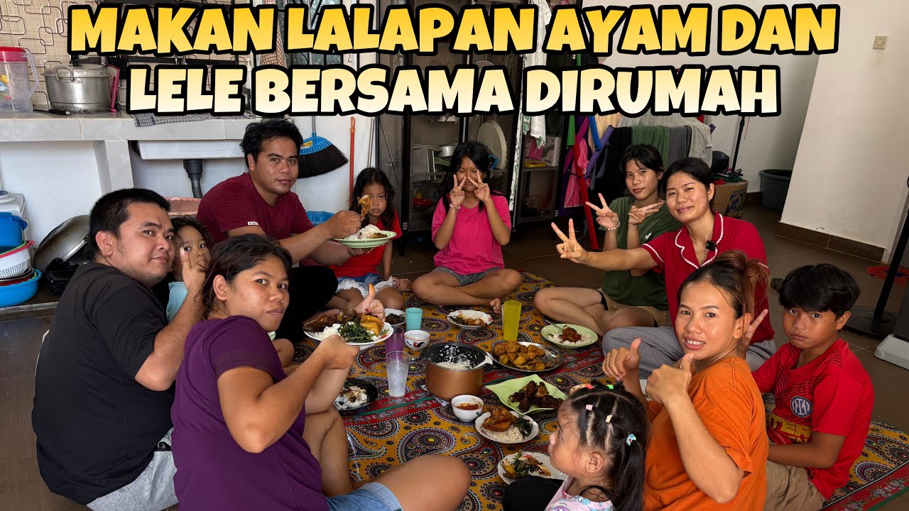 BIKIN  LALAPAN AYAM DAN LELE SENDIRI DIRUMAH,SEMUA MAKAN DENGAN SEMANGAT