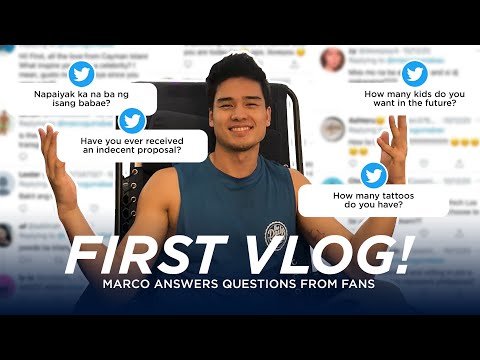 First Vlog! Answering Questions From Fans // Marco Gumabao