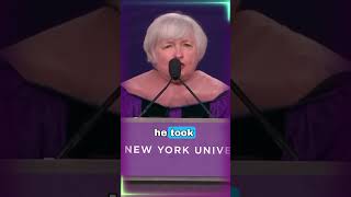 Courage During Challenges by Janet Louise Yellen at NYU.  #learningenglish