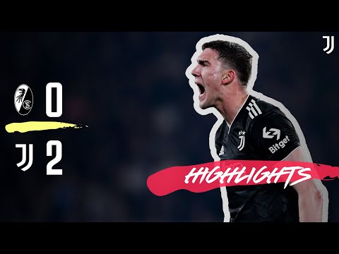 Freiburg 0-2 Juventus: Vlahovic & Chiesa goals and Highlights | Europa League