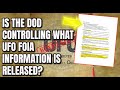Declassified docs from Inspector General contradict DOD statements about UFO information requests.