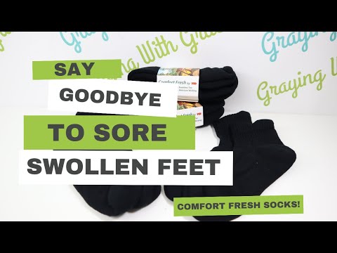 Say Goodbye to Swollen, Sore Feet with These Comfort Fresh Diabetic Socks 🧦