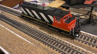 Athearn Genesis GP38-2(W) CN #4768 Unboxing and Review (HO Scale)