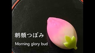 【和菓子職人】「朝顔つぼみ」作り方紹介