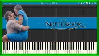 Video thumbnail of "THE NOTEBOOK 📘 Theme Song 🎬 (PIANO TUTORIAL) 🎹 #1"