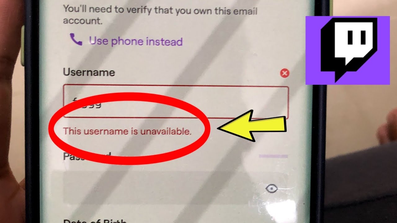 Fix Twitch | This username is unavailable Problem Solved