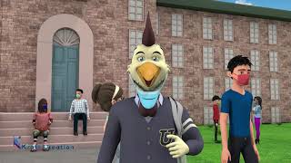 Rooster 3D animation #KCGI
