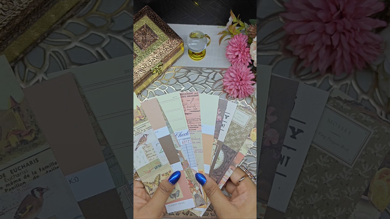 ASMR unboxing the vintage journal kit🌙💕✨