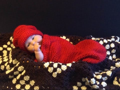 how-to-crochet-baby-cocoon-+-hat-|-how-to-crochet-|-crochet-baby-blanket-|-free-crochet-pattern