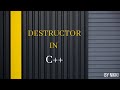 Destructor in C++