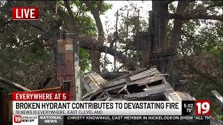 East Cleveland fire destroys 3 homes family says it took 30 minutes to get water on flames