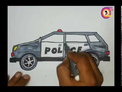 رسم سيارة سهلة / رسم سهل - تعليم الرسم للأطفال / رسومات سهلة 