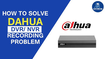 How to Solve Dahua DVR Recording Problem | CCTV Not Record Dahua DVR NVR, Playback Not Working