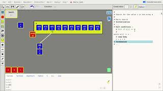 Python program to search for a value in an array with AlgoTouch
