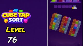 Cube Tap Sort Level 76 Walkthrough