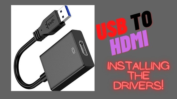 Zulpunur USB to HDMI Adapter, USB 3.0/2.0 to HDMI Cable Multi-Display Video  Converter- PC Laptop Windows 7 8 10,Desktop, Laptop, PC, Monitor