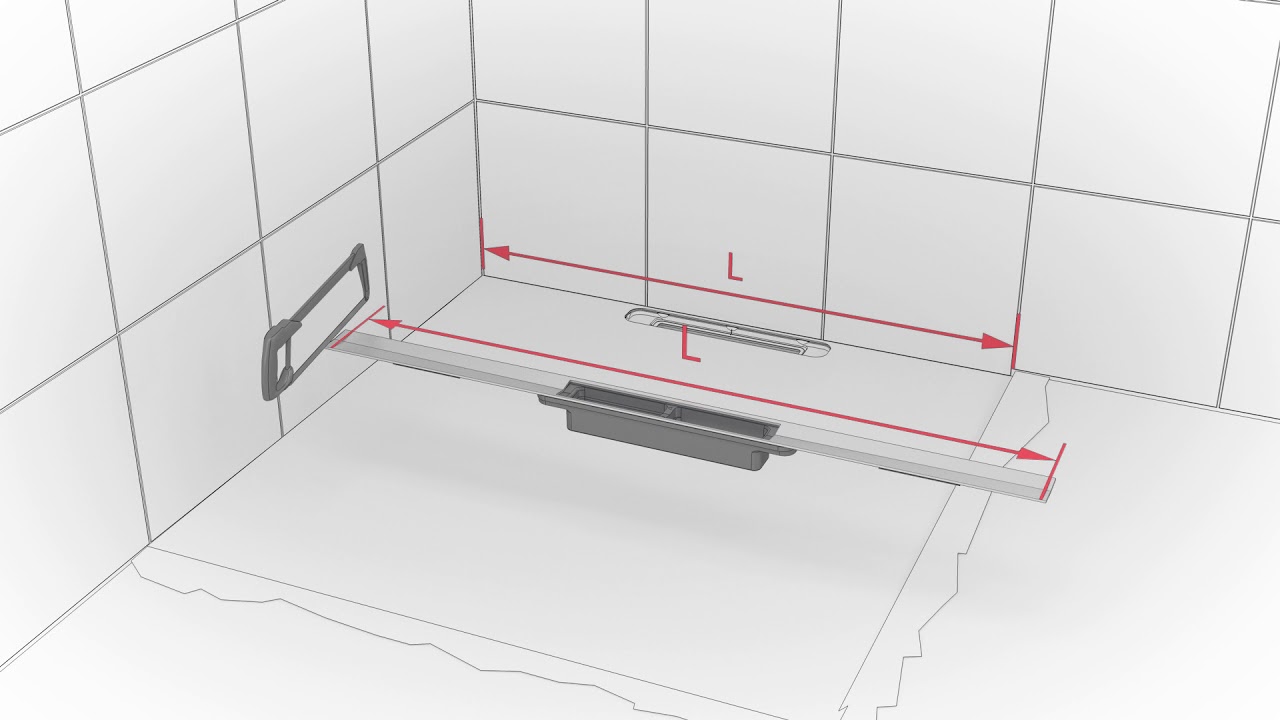 Das Duschprofil TECEdrainprofile - jetzt mit Wand-/Bodenhalterung für noch einfachere Montage