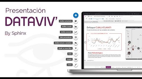 Software análisis estadístico, análisis textual y visualización de datos DATAVIV by Le Sphinx
