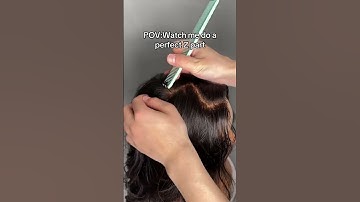 How to Create a Perfect Zig Zag Hair Part? 💡 #luvmeacademy #hairstyle