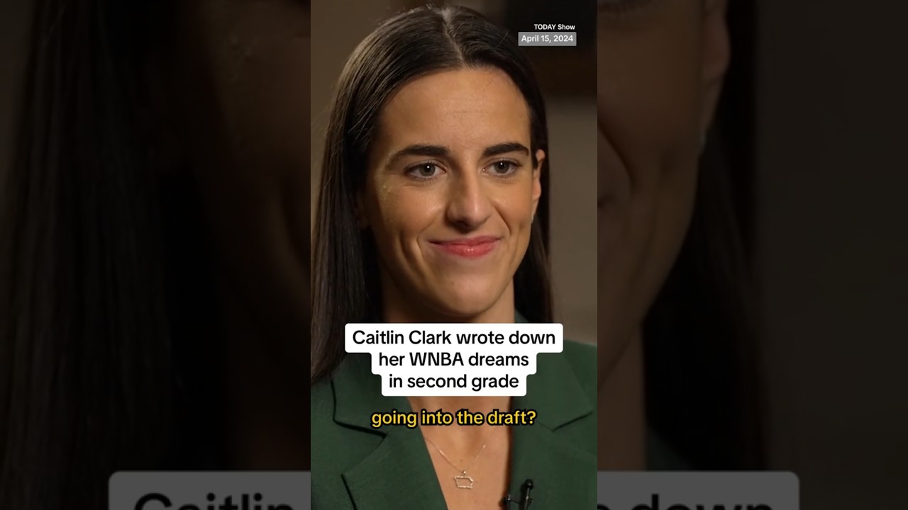 Caitlin Clark wrote down her WNBA dreams in second grade Caitlin Clark wrote down her WNBA dreams in second grade