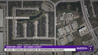 HCSO: Toddler unresponsive after being pulled from water in northwest Harris County