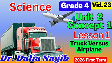 ساينس رابعة ابتدائى ترم اول 𝟐𝟎𝟐6  𝑺𝒄𝒊𝒆𝒏𝒄𝒆 𝗚𝗿𝗮𝗱𝗲 4 Unit 2 𝐂𝐨𝐧𝐜𝐞𝐩𝐭 1 𝐋𝐞𝐬𝐬𝐨𝐧 1