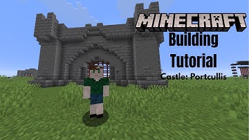 How to Build a Castle Gate in Minecraft - Castle Build Tutorial