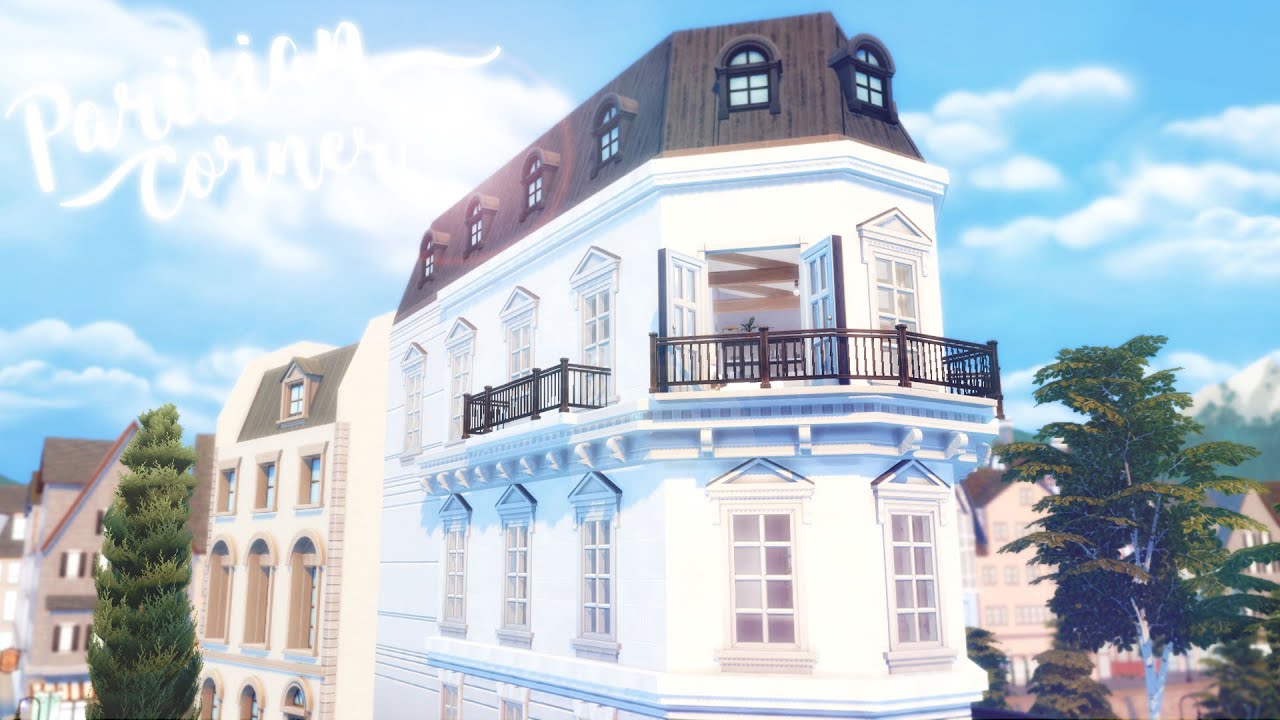 Parisian Corner Apartment 🥖 💐 The Sims 4 Speed Build No CC