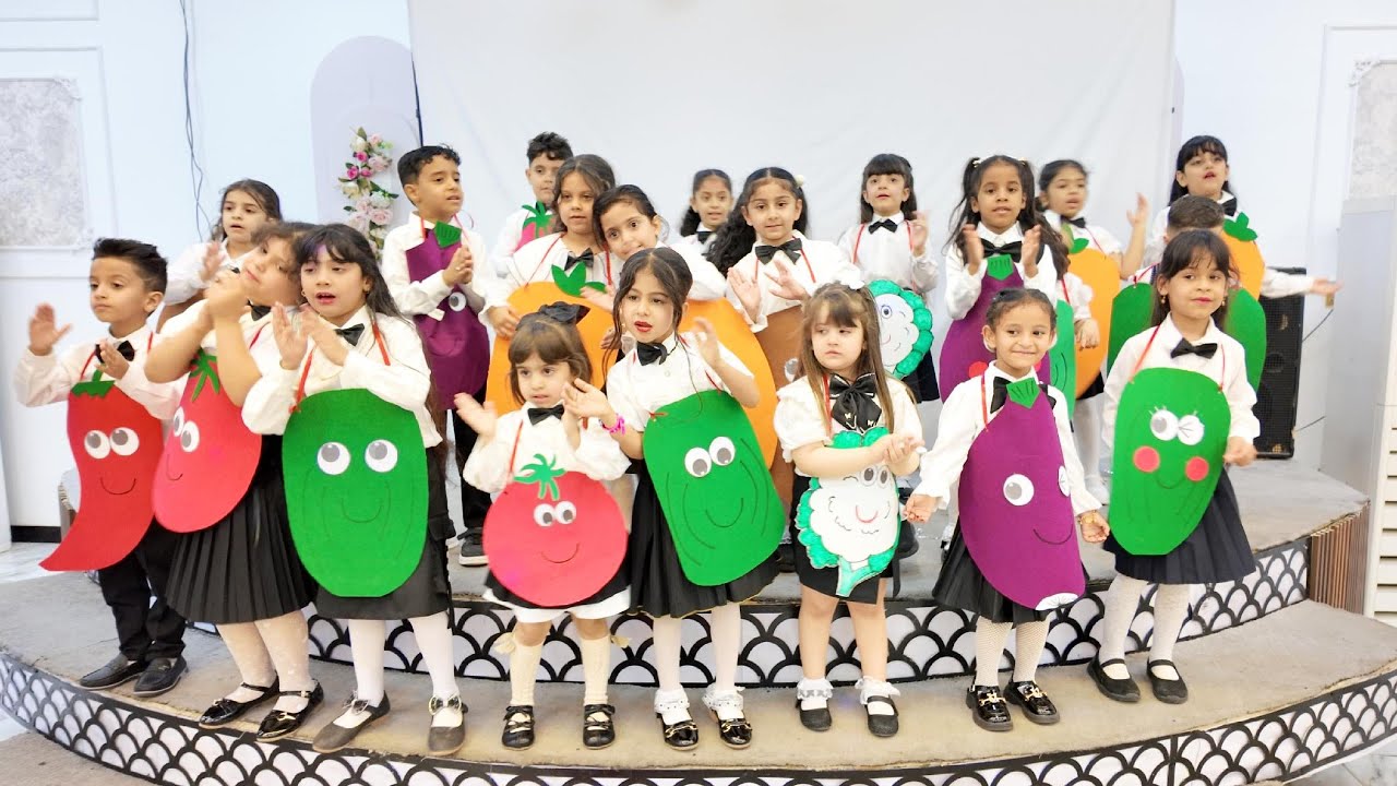 فعالية الخضروات في حفل تخرج أطفال روضة البصرة الفيحاء ( دفعة ابطال الفيحاء 2025 ) .