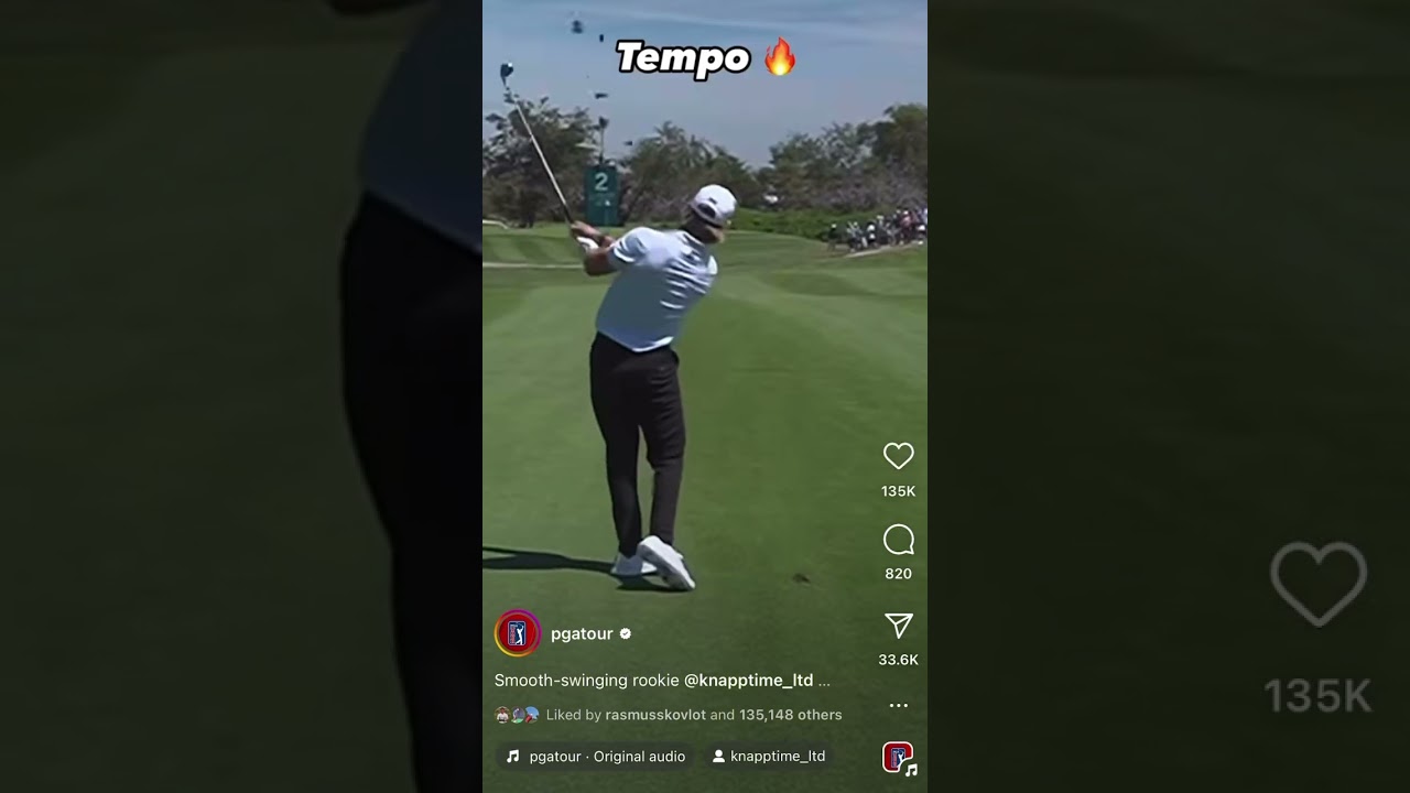 Jake Knapp’s “Knapp time” Golf swing