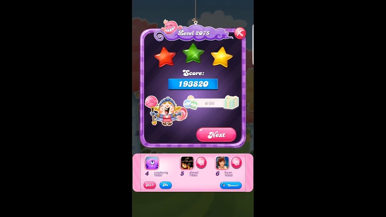 Candy Crush Saga Level 2075