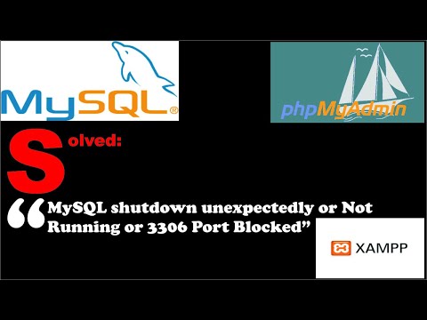 [SOLVED] MySQL Shut Down Unexpectedly | MySQL and PhpMyAdmin Not Working