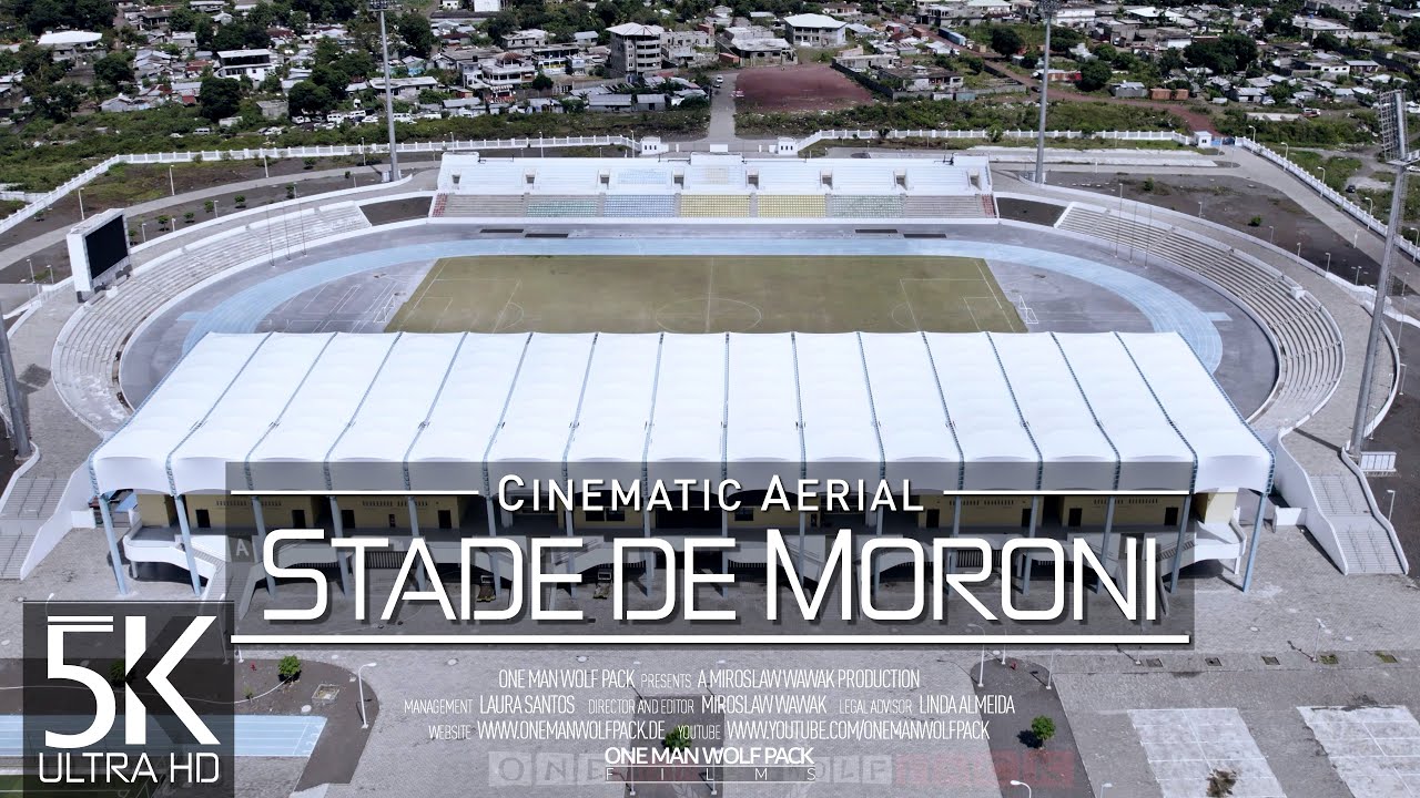 【5K】🇰🇲 Comoros National Stadium from Above 🔥 STADE DE MORONI 2023 🔥