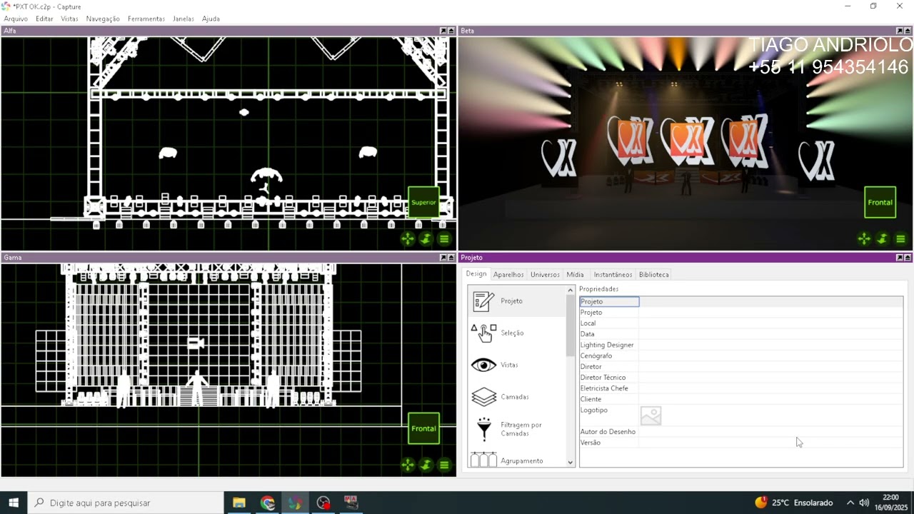 CAPTURE 2025 GRAND MA2 MOTOR DMX