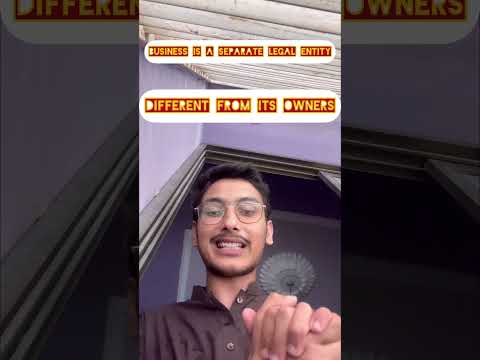 Business Entity Concept|| Accounting Entity Concept|| Separate Legal Entity In Urdu Hindi