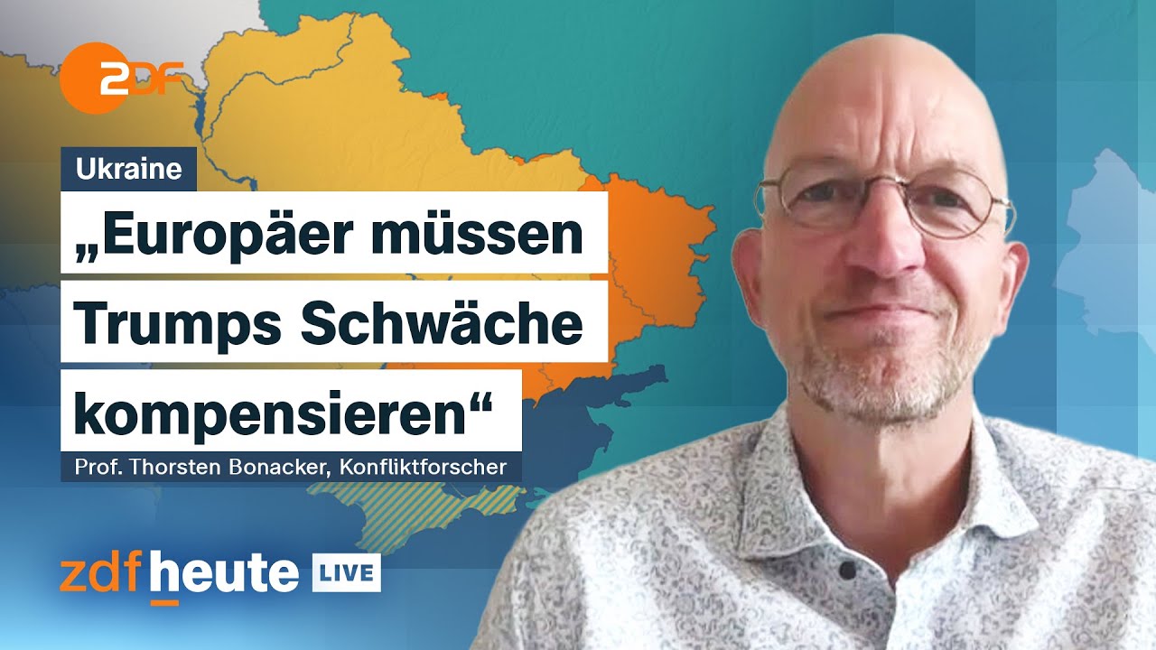 Ukraine: Selenskyj und Merz bei Trump nach Treffen mit Putin | ZDFheute live zur Taktik der Europäer