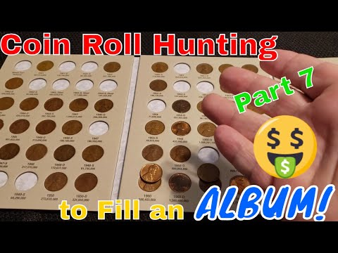 PT. 7 Filling A Lincoln Cent Album Coin Roll Hunting Only. Old Wheat Coins Some Reds. Coin Snobz CRH